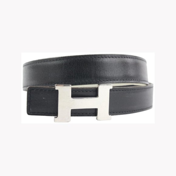 Hermès 24mm Reversible H Logo Belt Kit Silver Constance  39H0R - Picture 1 of 12